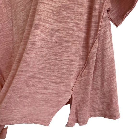 Free People Space Dye Pink Jordan Burnout Tee, XS - Picture 3 of 7